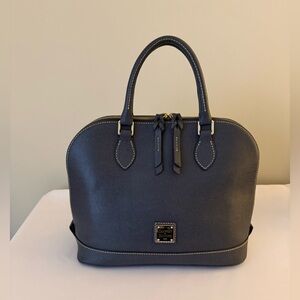 Dooney & Bourke  Zip Zip Satchel Saffiano Leather Grey